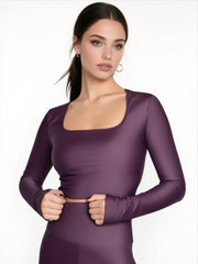 Karry top manica lunga Nero