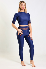 Top velo blu